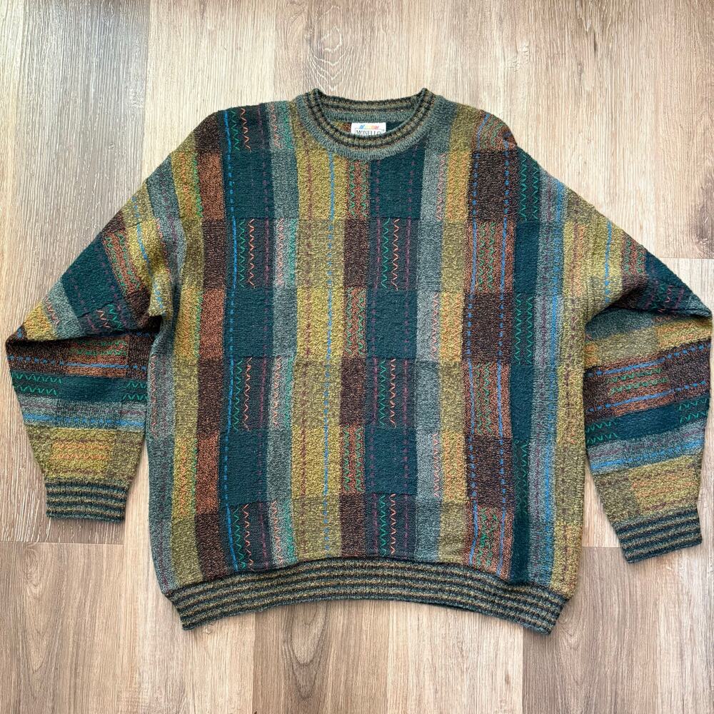 Men's Multicolor Striped Crewneck Sweater